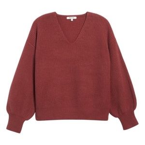 NEW Madewell Thornton Balloon Sleeve sweater TOP